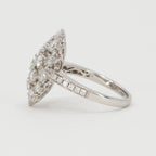 Rose Cut Diamond Cluster Ring