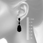 Rose-Cut Sapphire Earrings Size Guide