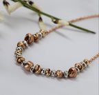 Rose Gold & White Gold Knot Bracelet