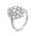 Rose Cut Diamond Cluster Ring