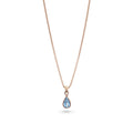 Rose Gold Aquamarine Pendant