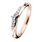 Rose Gold Tiara Wedding Ring