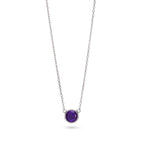 Round Amethyst Necklace