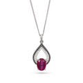 Ruby & Black Diamond Pendant