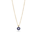 Sapphire & Diamond Cluster Pendant