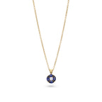 Sapphire & Diamond Cluster Pendant