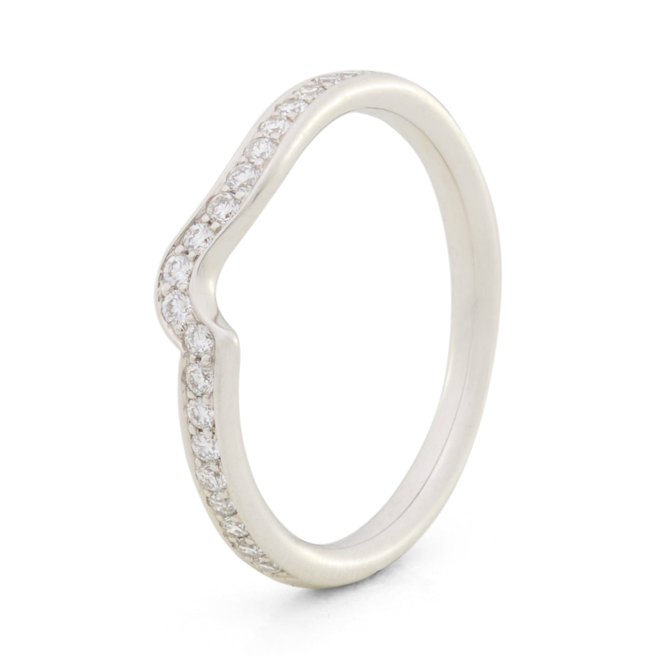 Shaped Diamond Wedding Ring