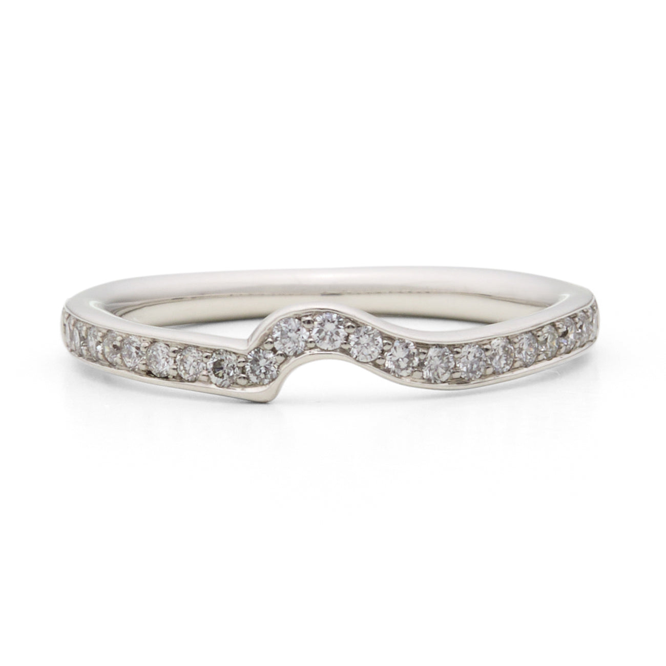 Shaped Diamond Wedding Ring