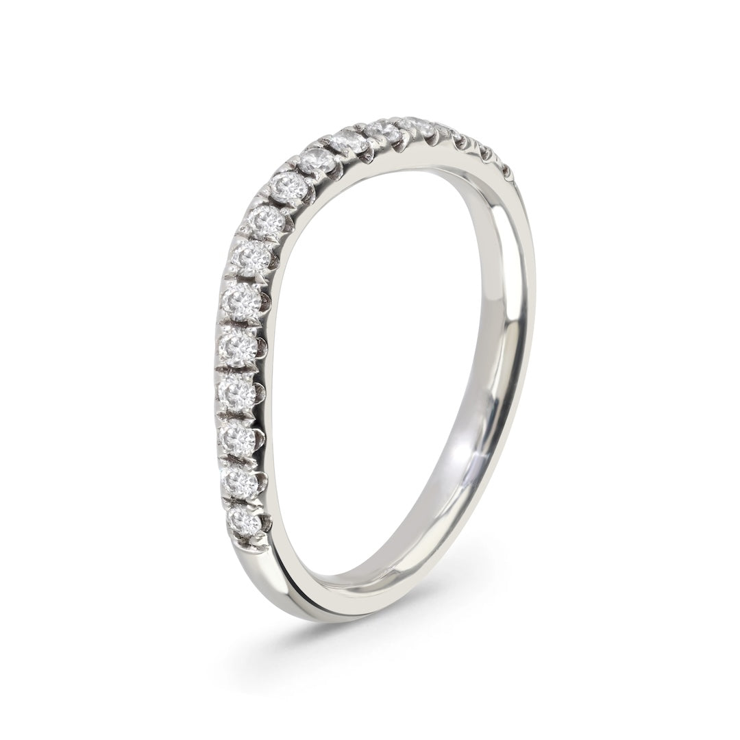 Shaped Diamond Wedding Ring