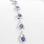 Silver Amethyst Bracelet