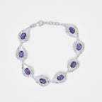 Silver Amethyst Bracelet