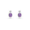 Silver Amethyst Earrings