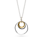 Silver & Gold Circle Pendant