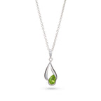 Silver Peridot Pendant