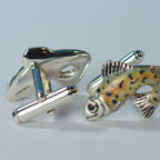 Silver Trout Cufflinks