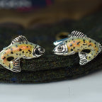 Silver Trout Cufflinks