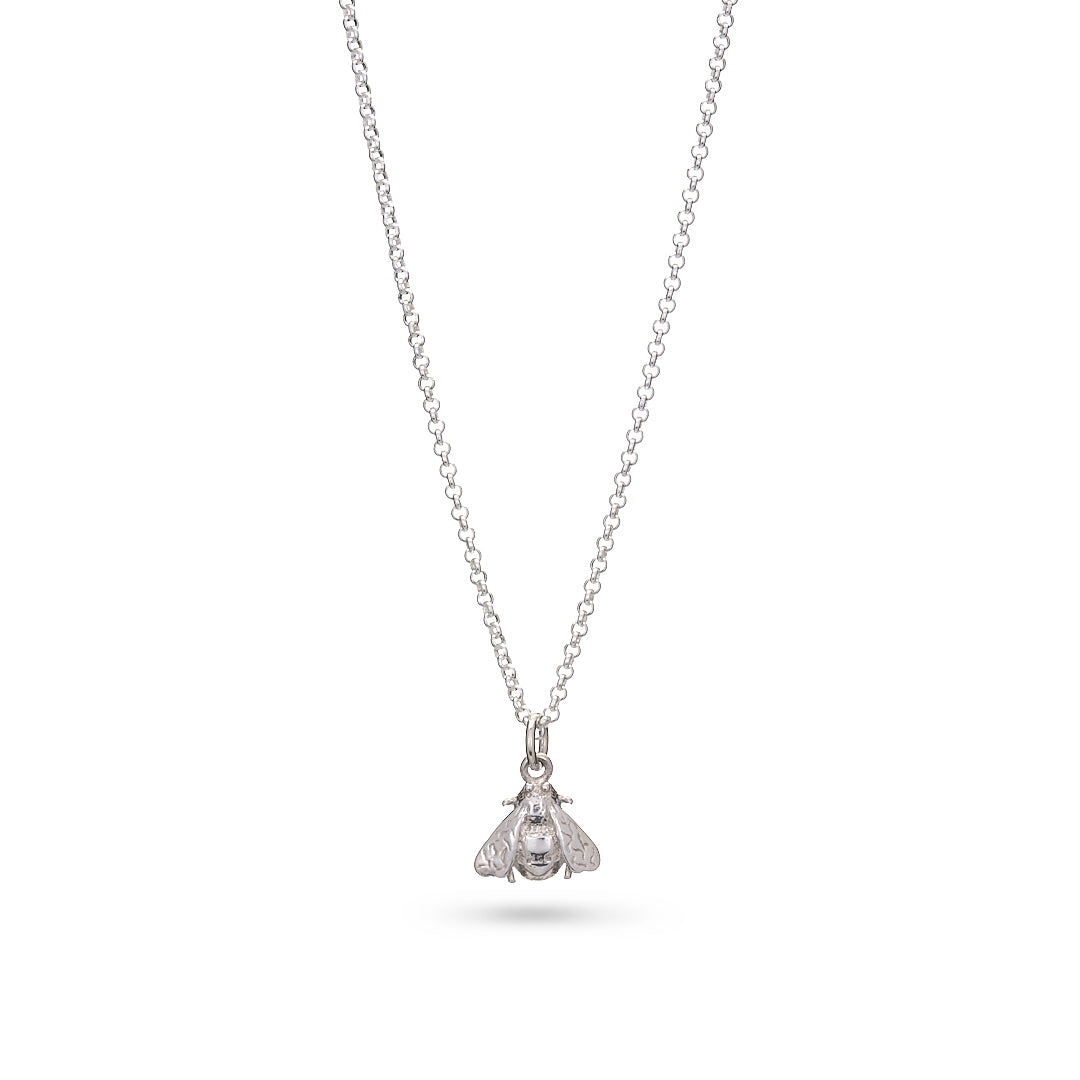 Silver Busy Bee Pendant