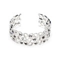 Silver Teardrops Cuff Bangle