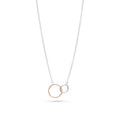Silver & Rose Gold Plate Union Necklace