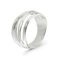 Sterling Silver Crossover Ring