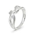 Sterling Silver Ribbon Ring