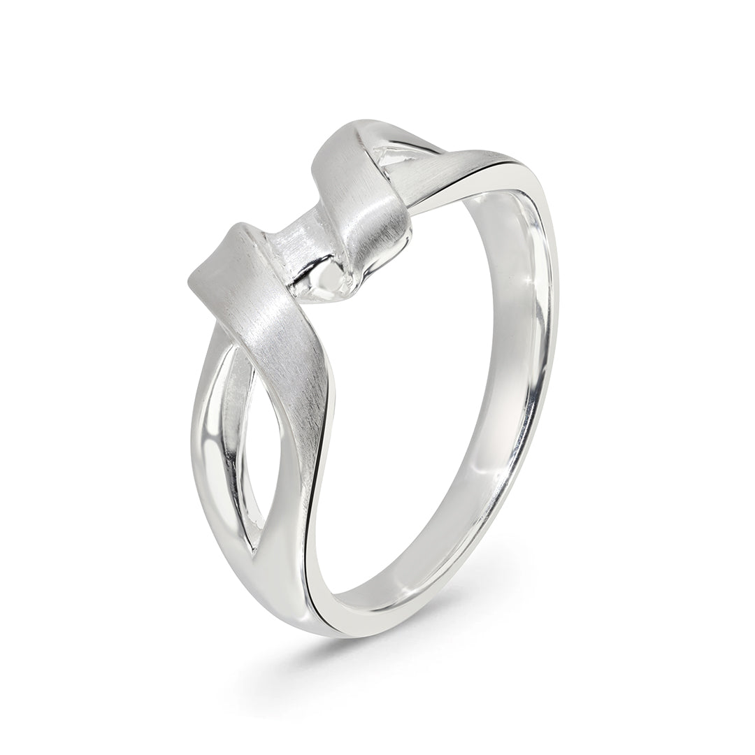 Sterling Silver Ribbon Ring