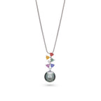 Tahitian Pearl & Sapphire Necklace