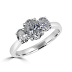 Three Oval Diamond Ring