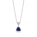 Exquisite Trillion-Cut Sapphire Pendant