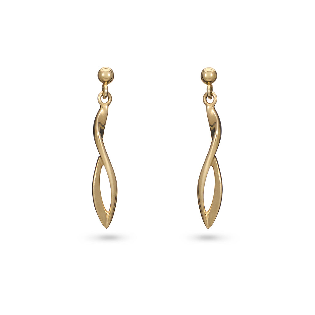 Tulip Gold Drop Earrings