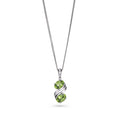 Twinned Peridot Pendant
