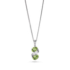 Twinned Peridot Pendant