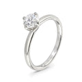 Twist Diamond Solitaire Ring