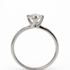 Twist Diamond Solitaire Ring
