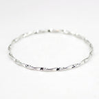 Twisted Silver Bangle