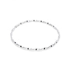 Twisted Silver Bangle