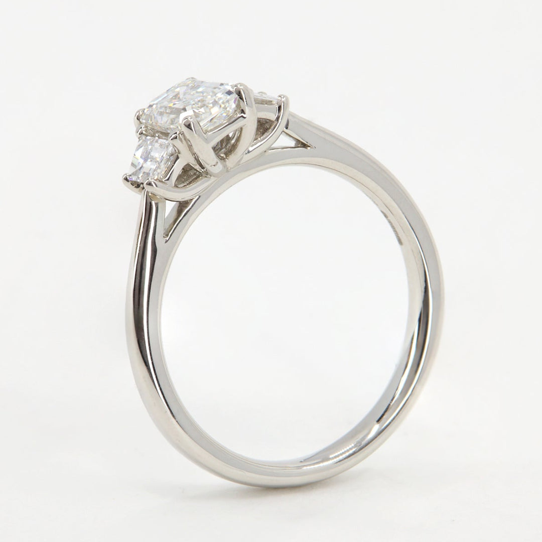 Emerald Cut Diamond Engagement Ring