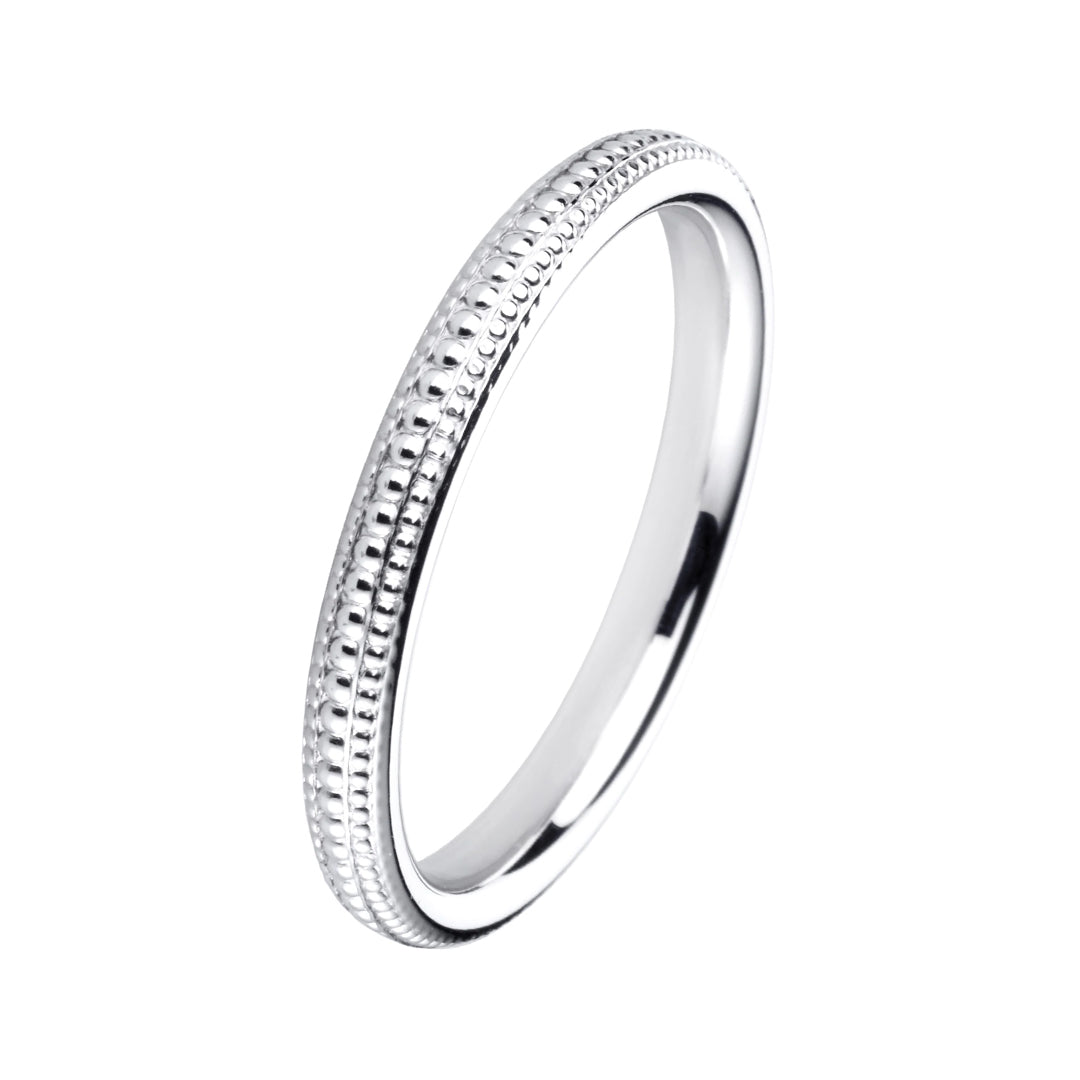 Vintage Milgrain Platinum Ring