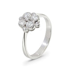 Vintage Style Diamond Cluster Ring