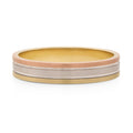 Men's Tri-Colour Wedding Ring