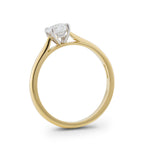 Yellow Gold Diamond Solitaire Ring