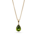 Yellow Gold Peridot Pendant