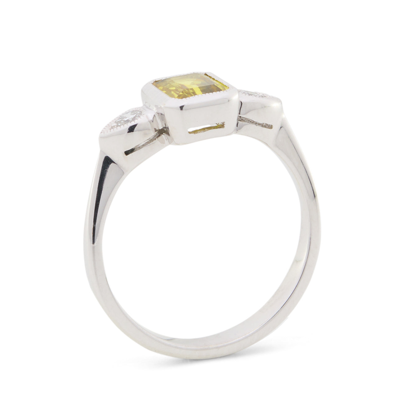 Yellow Sapphire Engagement Ring