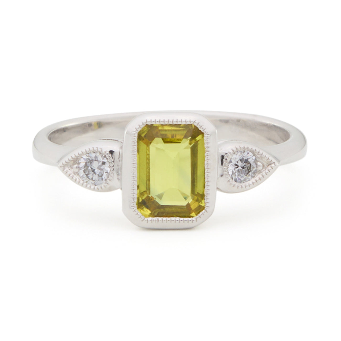 Yellow Sapphire Engagement Ring