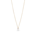 Yellow Gold Diamond Solitaire Pendant
