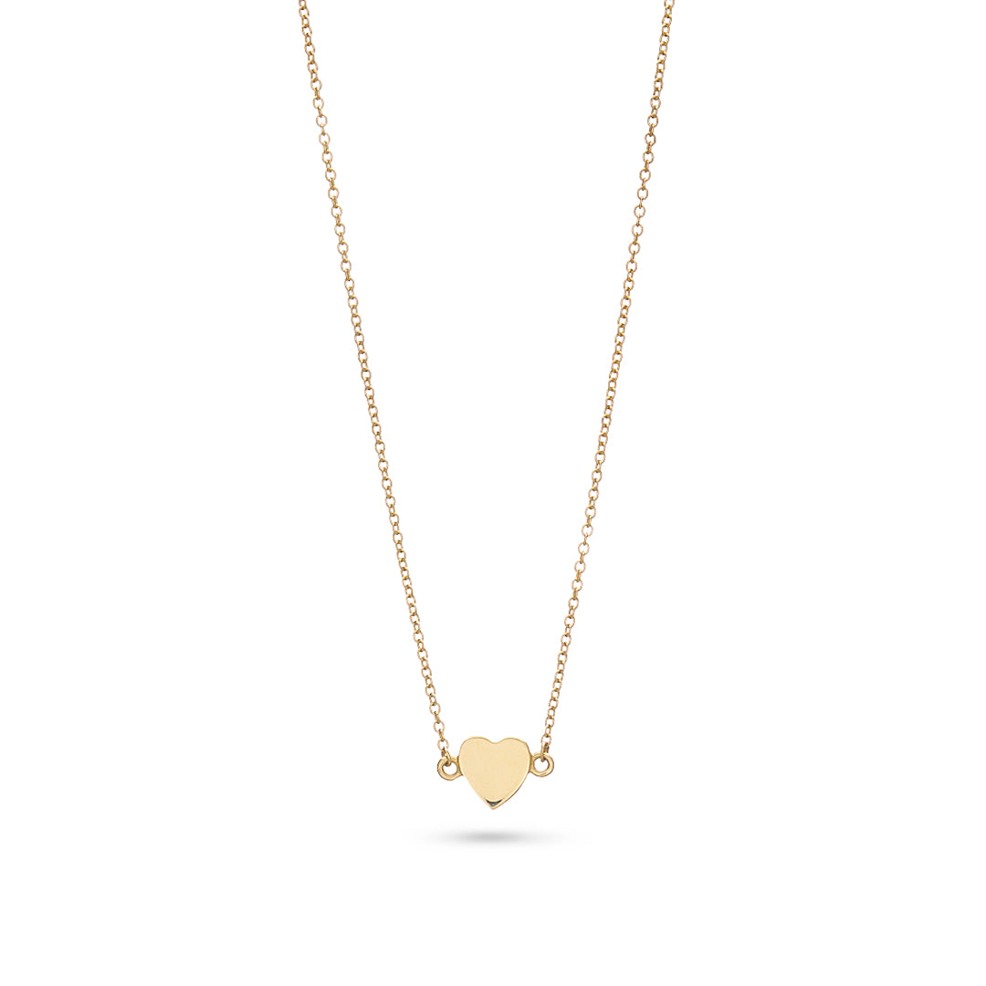 Yellow Gold Heart Necklace