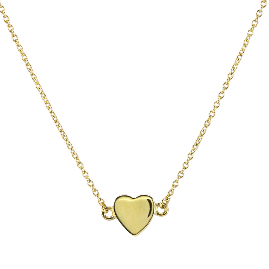 Yellow Gold Heart Necklace