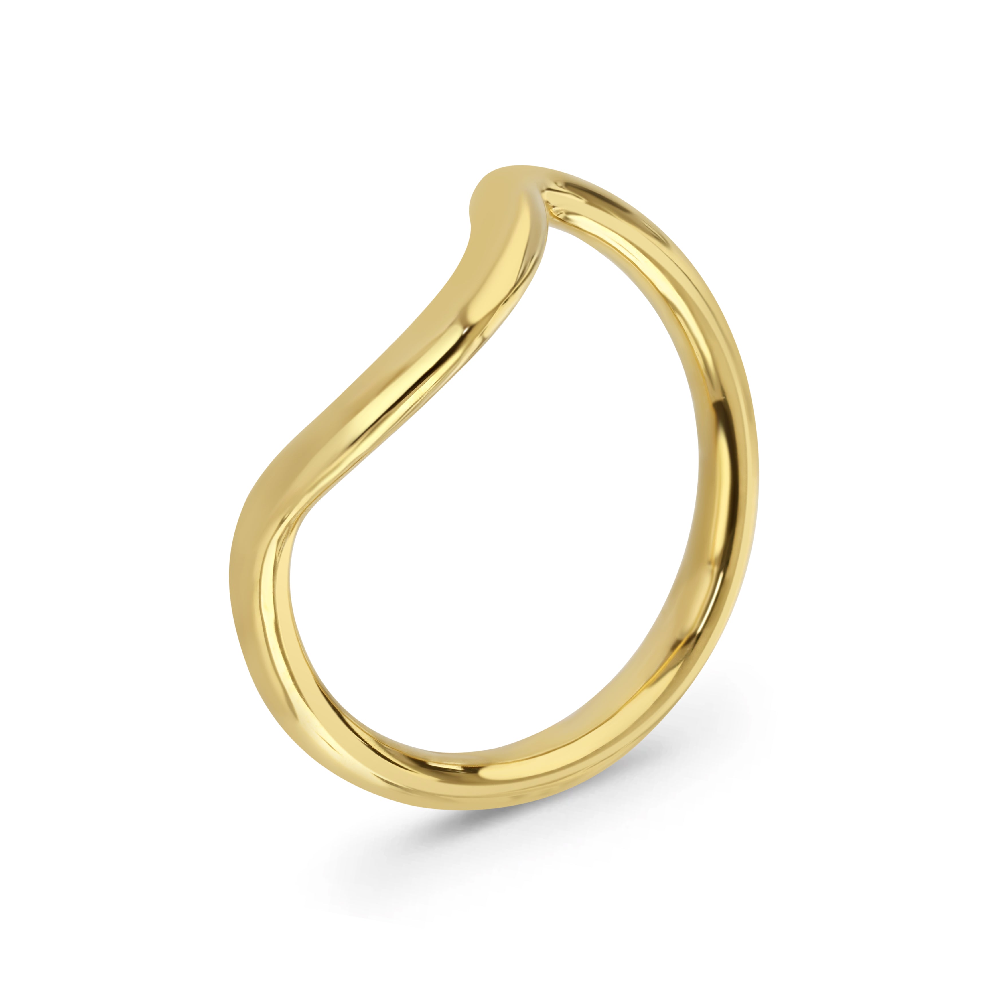 Flourish 18ct Yellow Gold & Purple Sapphire Ring