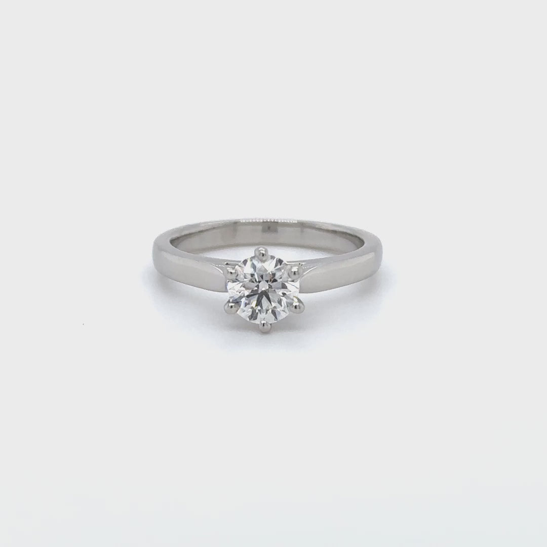 0.73ct Six Claw Diamond Solitaire