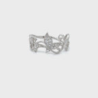 Flora Filigree Diamond Ring